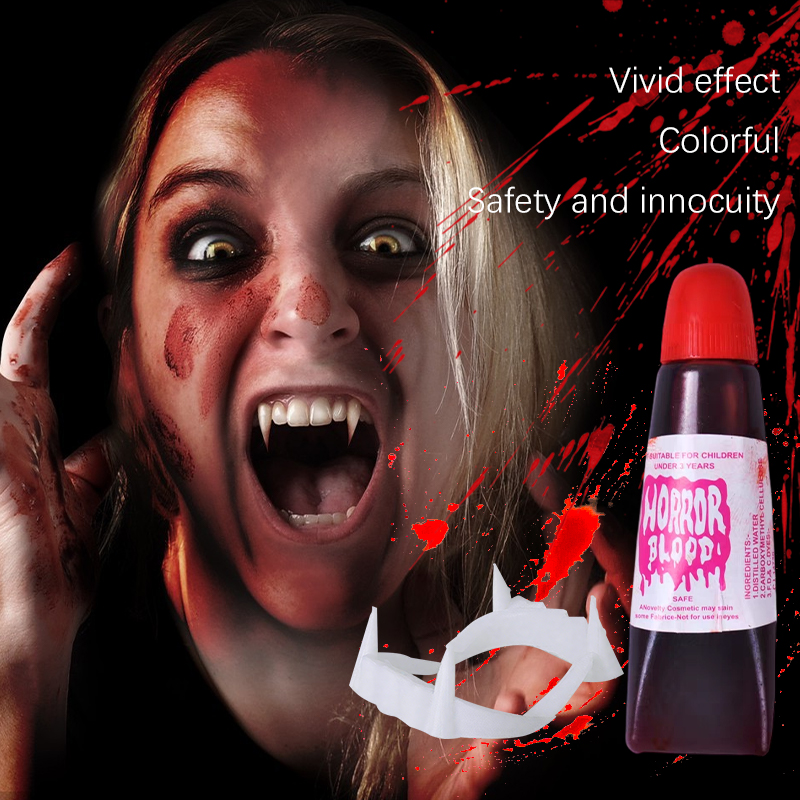 Dentes de Vampiro de Halloween - Cosplay Prop Paint avaliação e preço